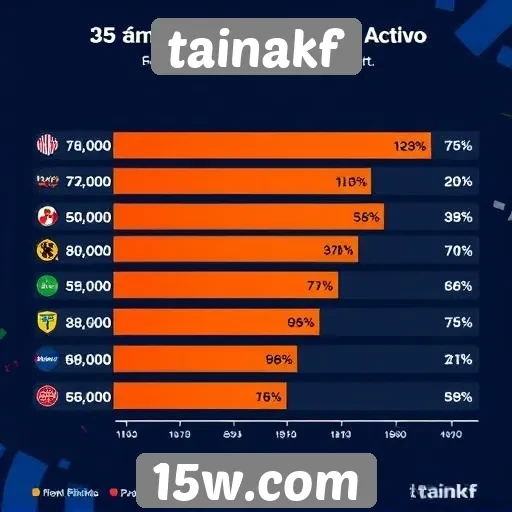 Estatísticas de usuários ativos no Tainakf